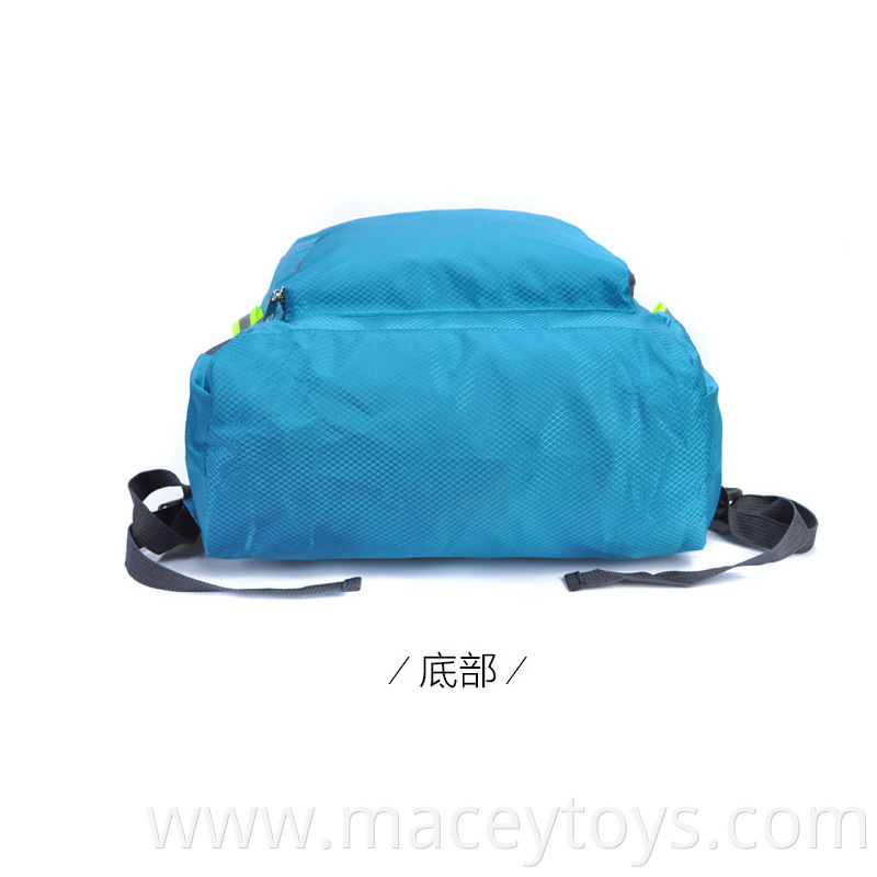 Custom Cheap and Lightweight waterproof nylon foldable backpack collapsible sports travel rucksack backpack